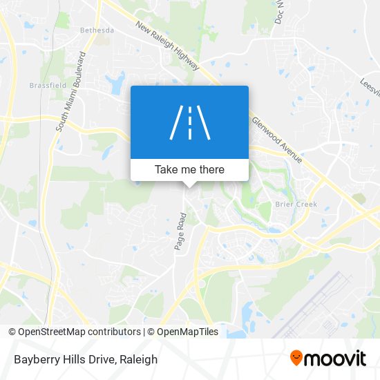 Bayberry Hills Drive map