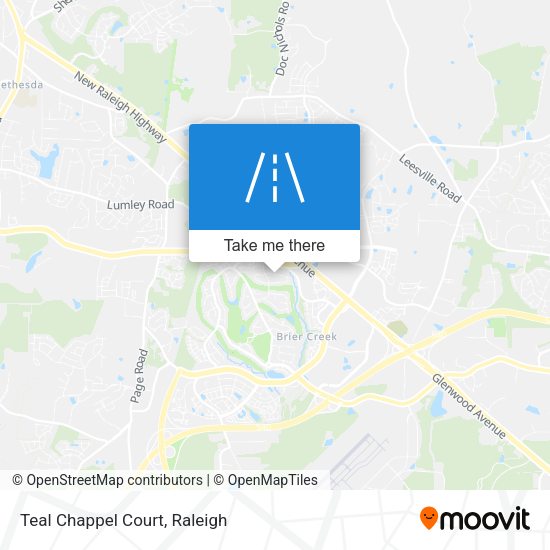 Teal Chappel Court map