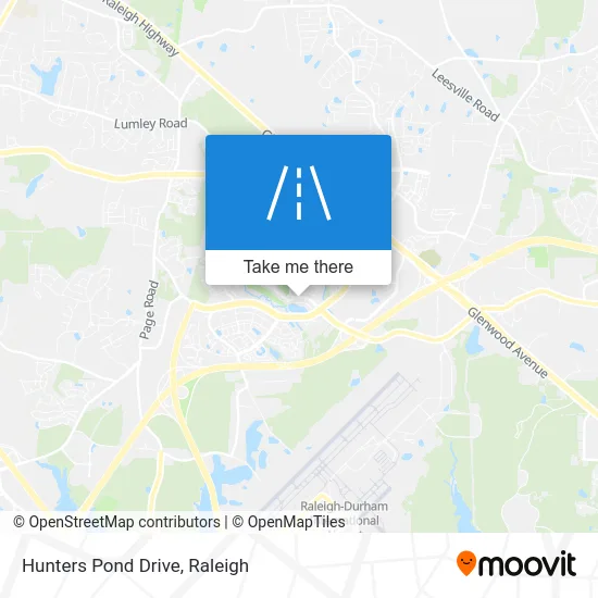 Hunters Pond Drive map