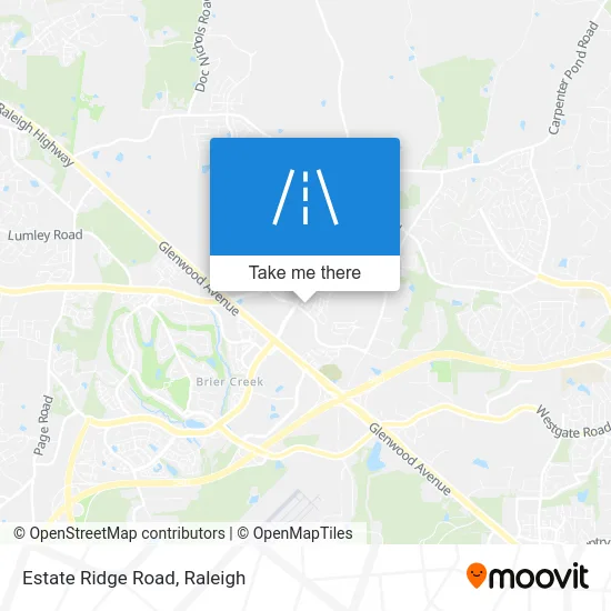 Estate Ridge Road map