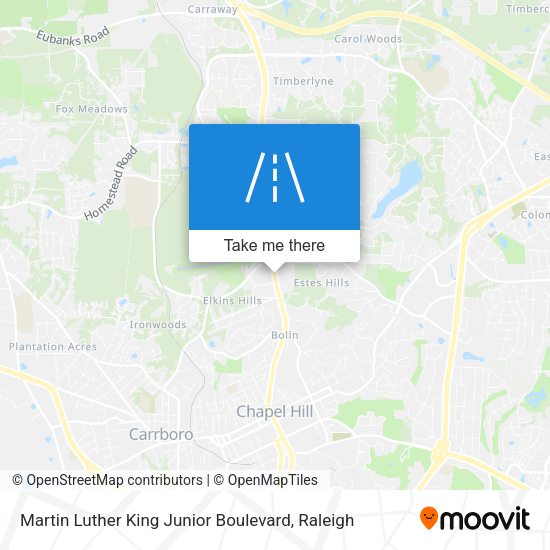 Mapa de Martin Luther King Junior Boulevard