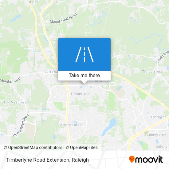 Timberlyne Road Extension map