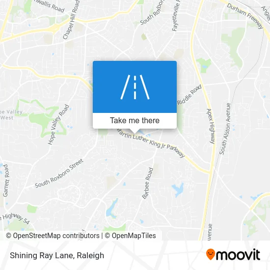 Shining Ray Lane map