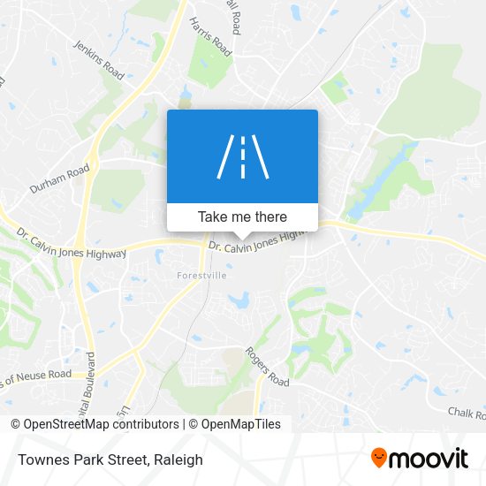 Townes Park Street map
