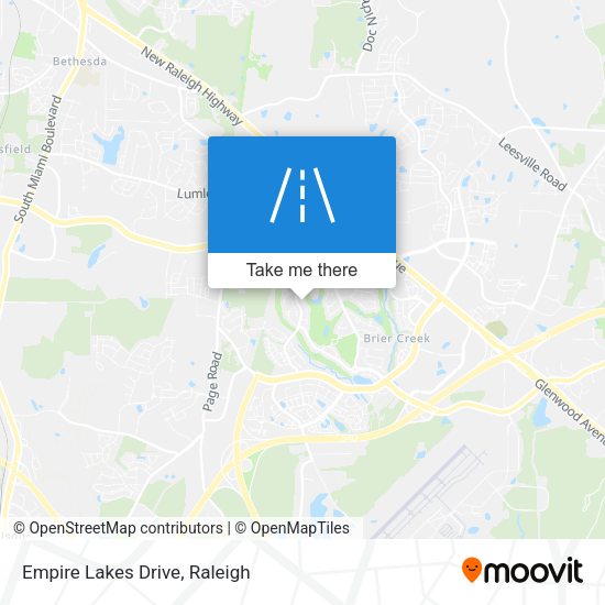 Empire Lakes Drive map