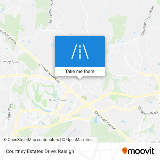 Courtney Estates Drive map