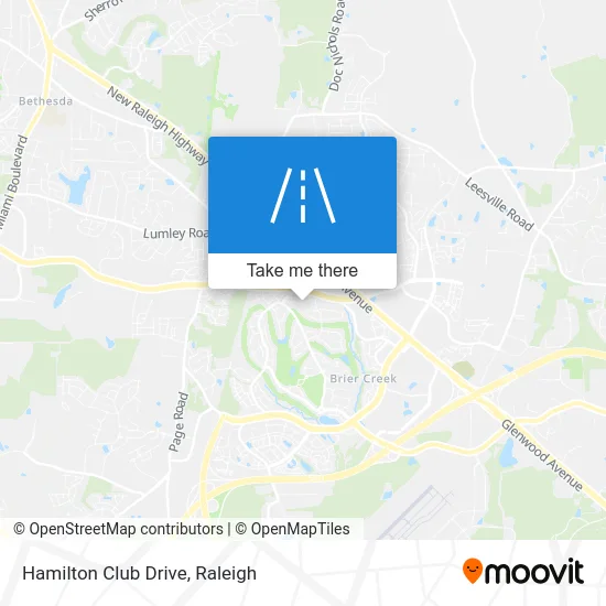 Hamilton Club Drive map