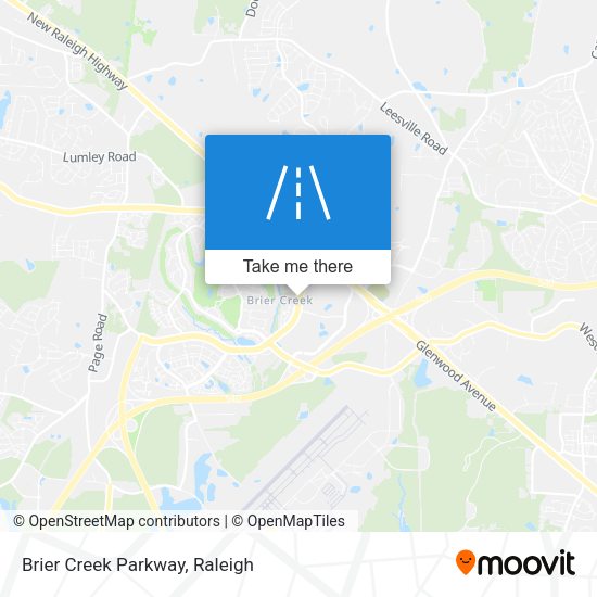 Mapa de Brier Creek Parkway