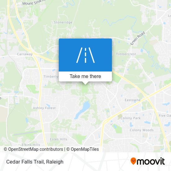 Mapa de Cedar Falls Trail
