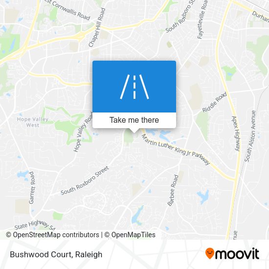 Mapa de Bushwood Court