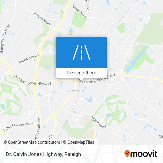 Dr. Calvin Jones Highway map