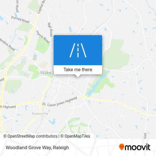 Woodland Grove Way map