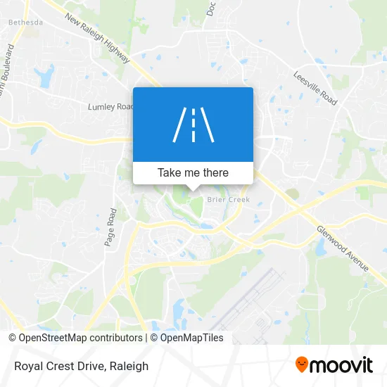 Royal Crest Drive map
