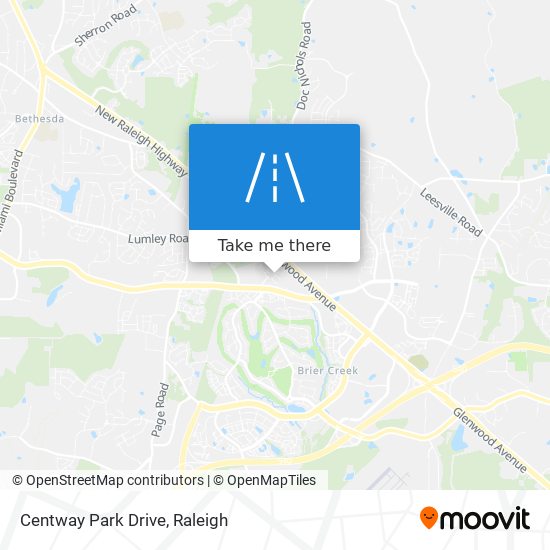 Centway Park Drive map