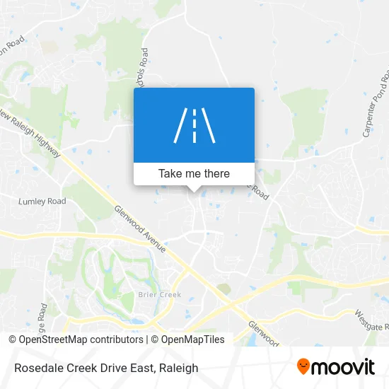 Rosedale Creek Drive East map