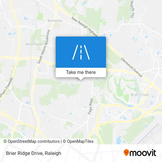 Brier Ridge Drive map