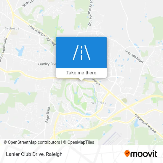 Lanier Club Drive map