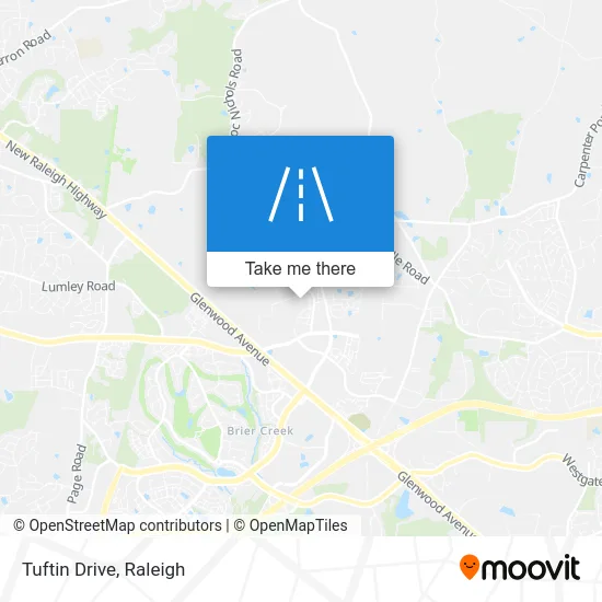 Tuftin Drive map