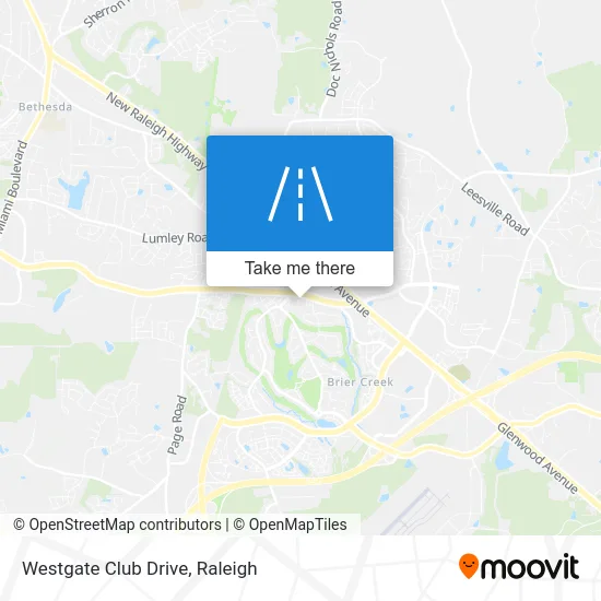 Westgate Club Drive map
