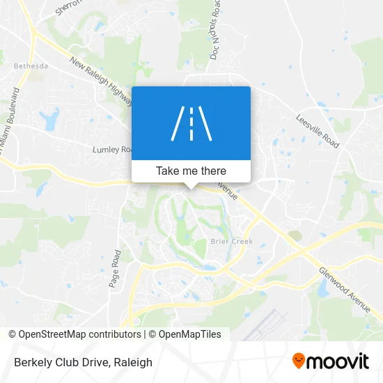 Berkely Club Drive map