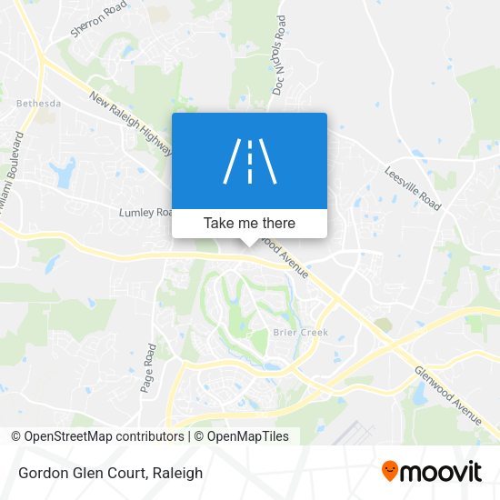 Mapa de Gordon Glen Court