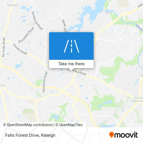 Falls Forest Drive map