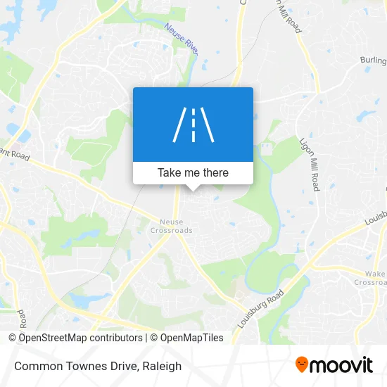 Common Townes Drive map