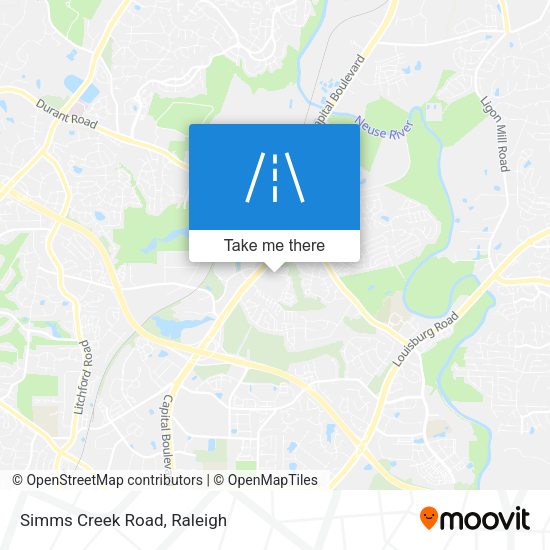 Mapa de Simms Creek Road