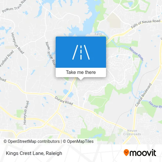 Kings Crest Lane map