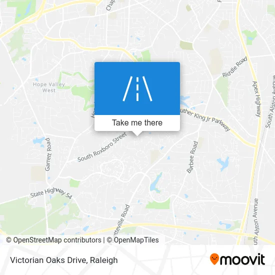 Victorian Oaks Drive map