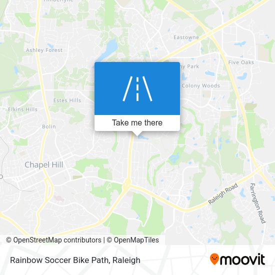 Rainbow Soccer Bike Path map
