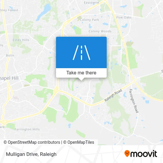 Mulligan Drive map