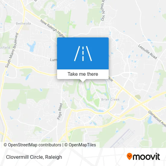 Clovermill Circle map