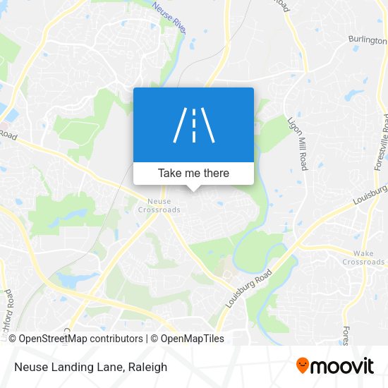 Neuse Landing Lane map