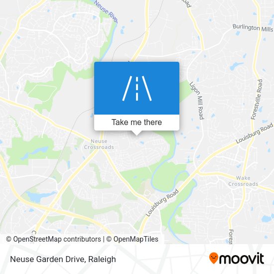 Neuse Garden Drive map