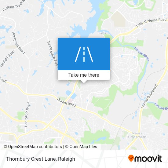 Thornbury Crest Lane map