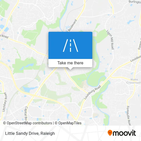 Little Sandy Drive map