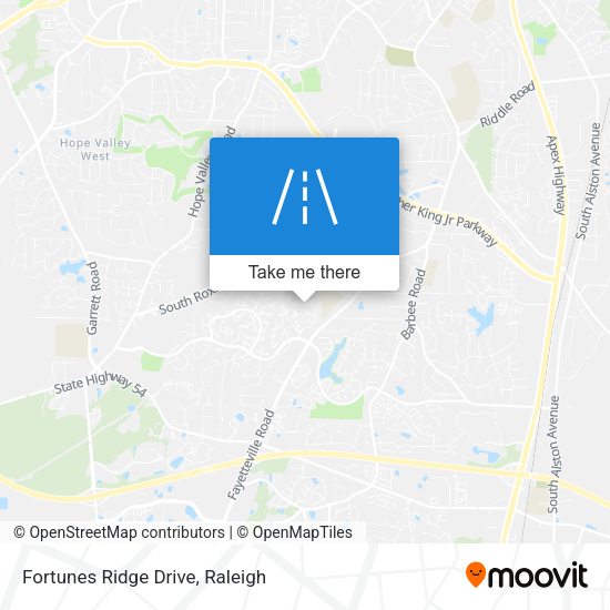 Fortunes Ridge Drive map