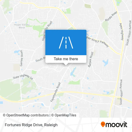 Fortunes Ridge Drive map