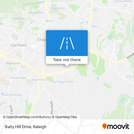 Baity Hill Drive map