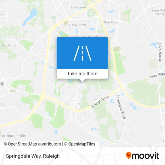 Springdale Way map
