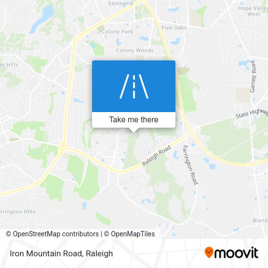 Iron Mountain Road map
