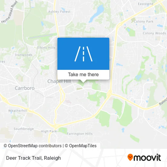Deer Track Trail map