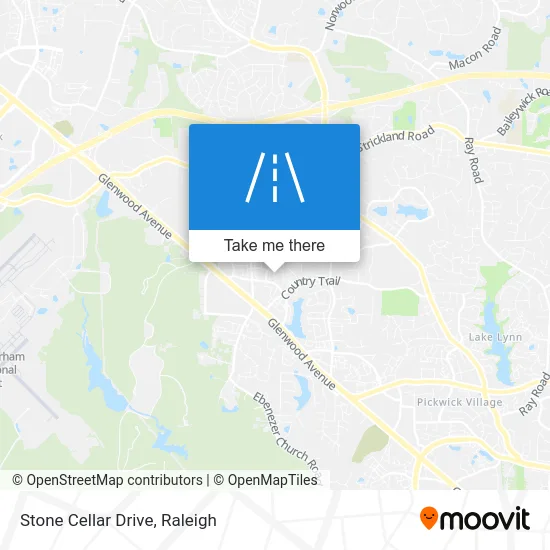 Stone Cellar Drive map