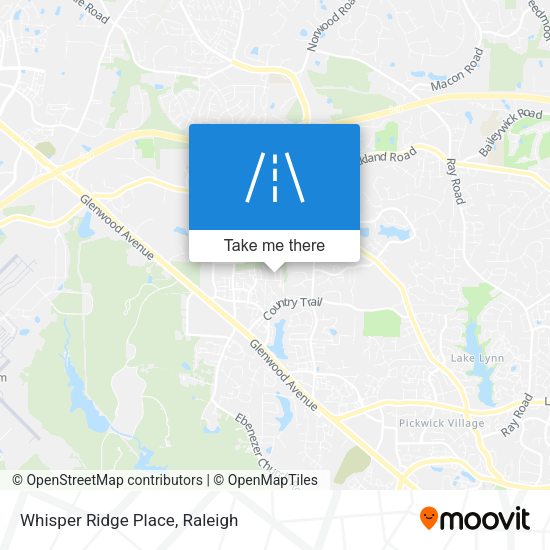 Whisper Ridge Place map