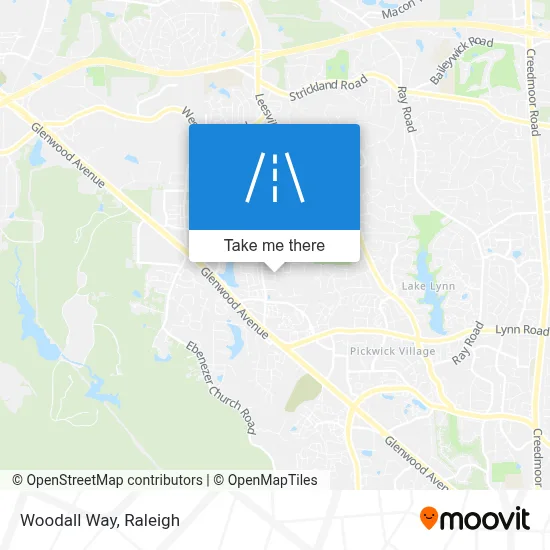 Woodall Way map