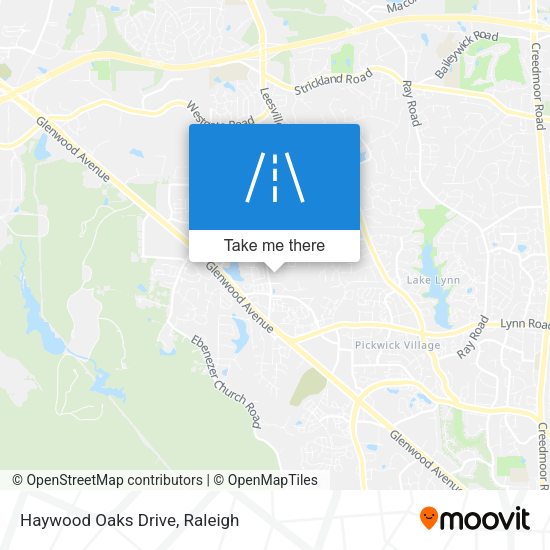 Haywood Oaks Drive map