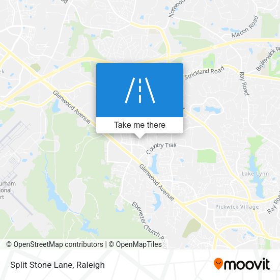 Split Stone Lane map