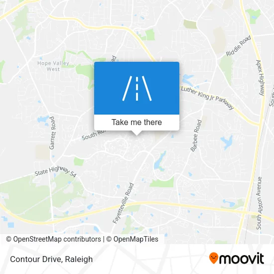 Contour Drive map