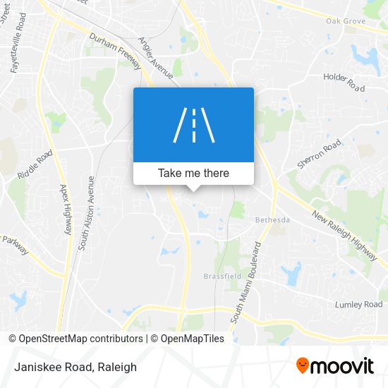 Mapa de Janiskee Road